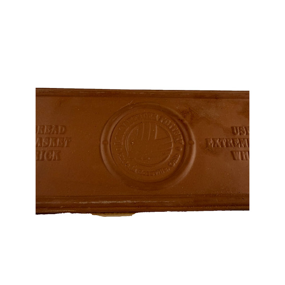 Longaberger Bread Basket Brick Pottery Clay Warming #30074 NIB 11"L x 4.25"W - Picture 2 of 3